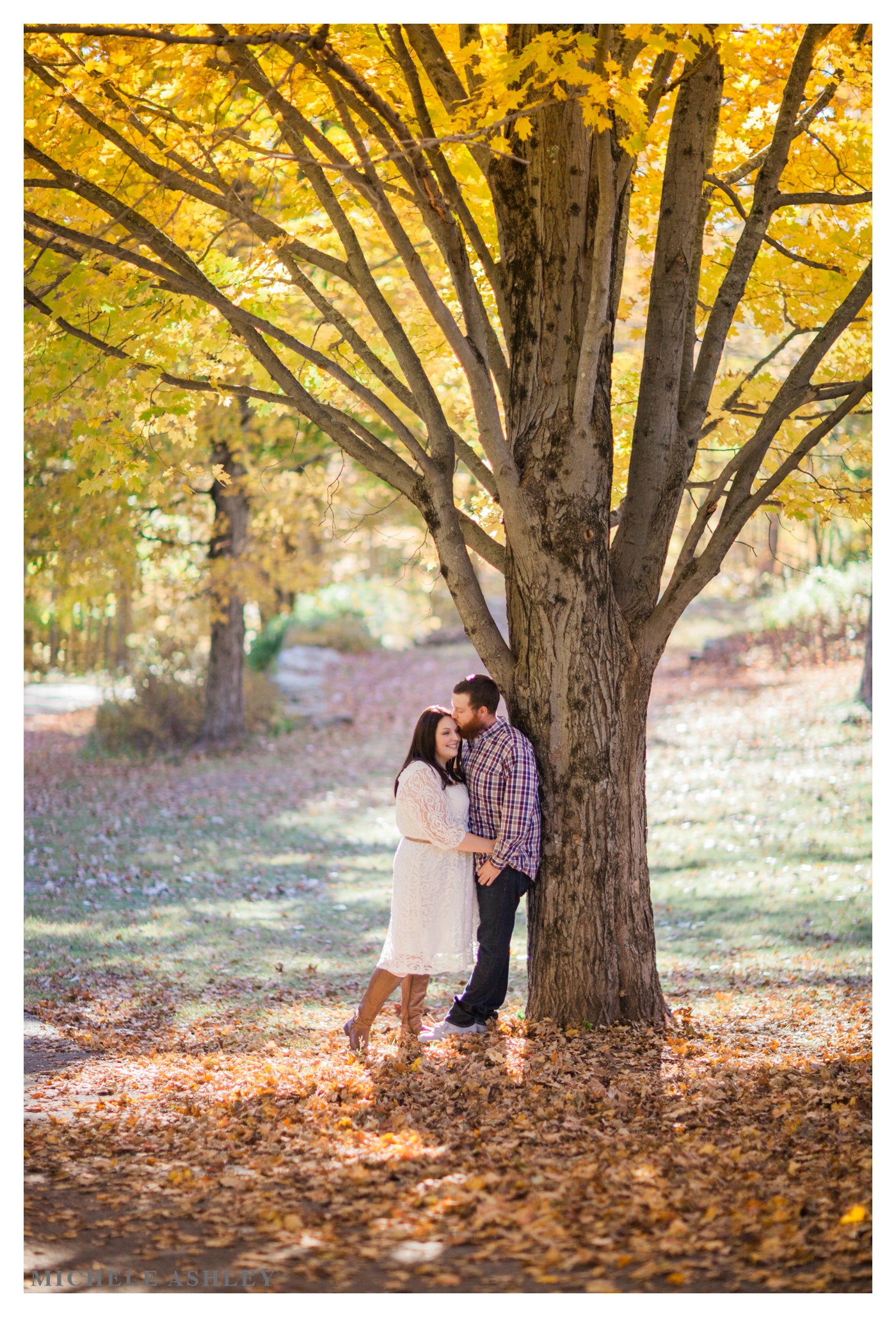 Autumn Engagement | Martin + Brittney | New England | Michele Ashley Photography