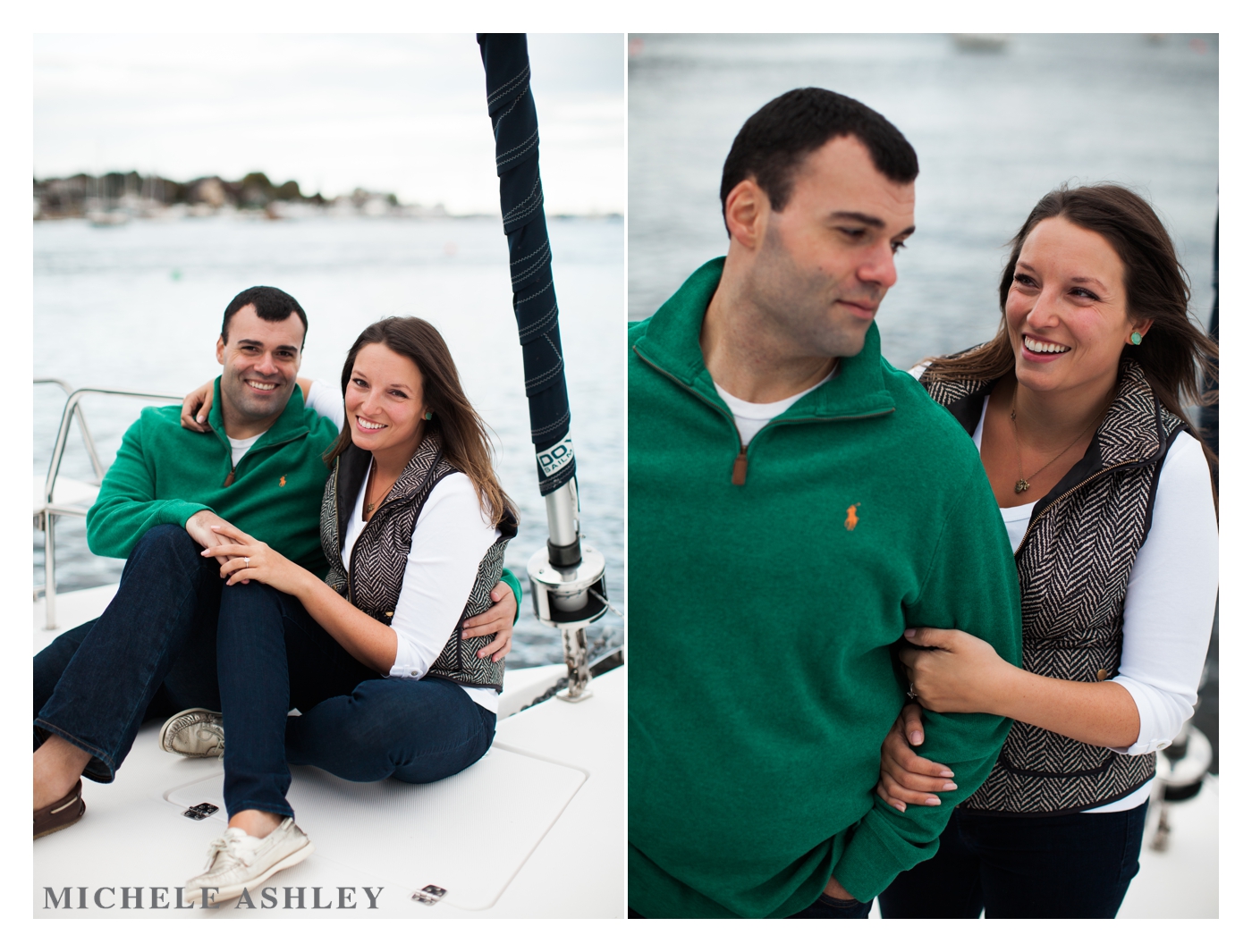 Newburyport Massachusetts Engagement | Sailboat Engagement | Liz + Alex | Michele Ashley Photography 