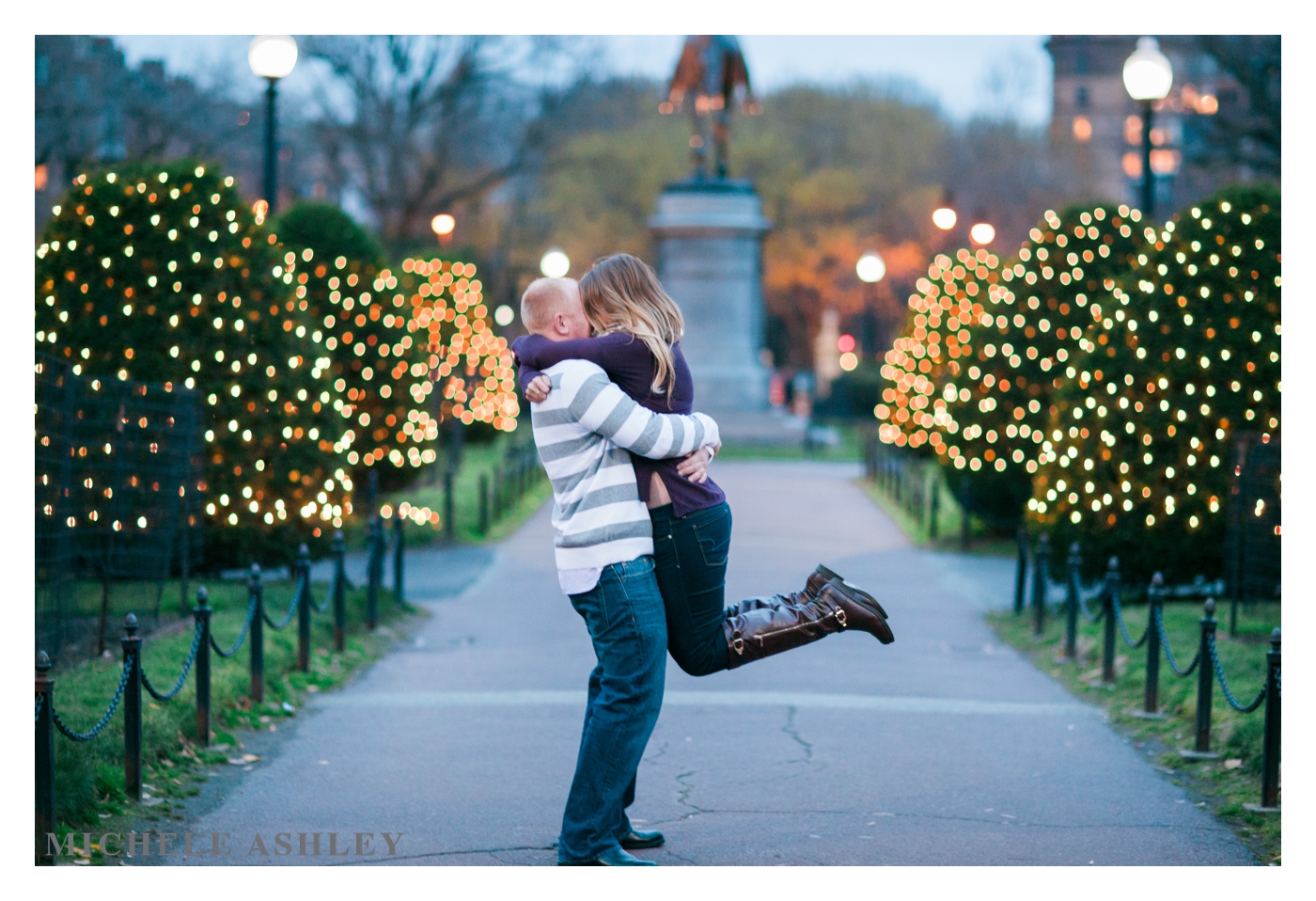 Boston Common and Beacon Hill Engagement Photographer