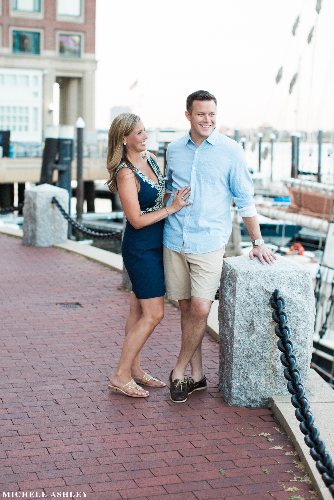 Boston Harborwalk Engagement | Kelly & Mark | Michele Ashley Photography