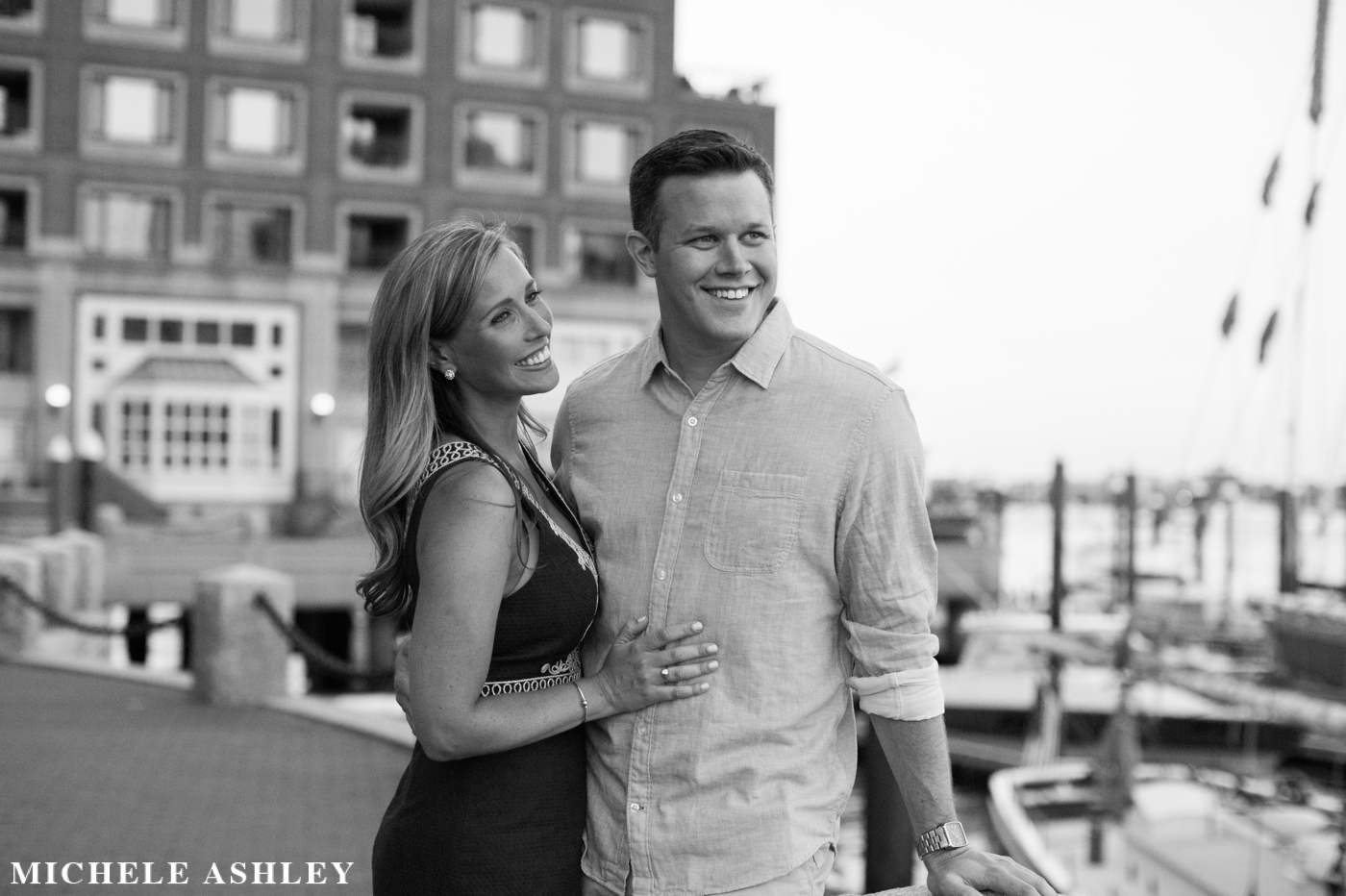 Boston Harborwalk Engagement | Kelly & Mark | Michele Ashley Photography