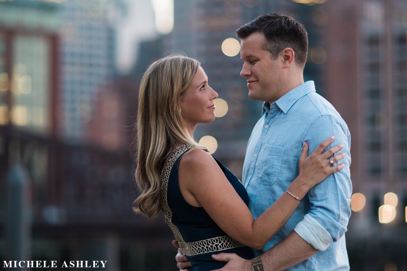 Boston Harborwalk Engagement | Kelly & Mark | Michele Ashley Photography