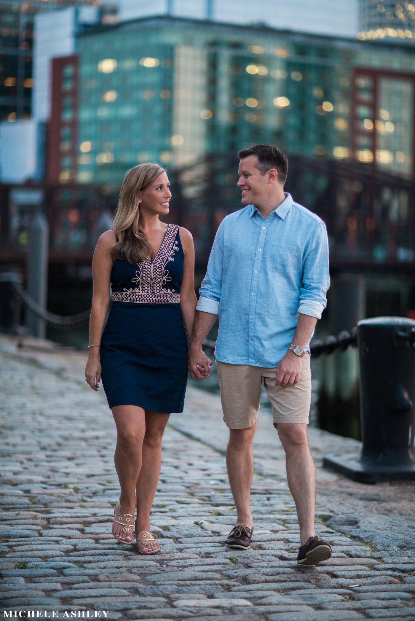 Boston Harborwalk Engagement | Kelly & Mark | Michele Ashley Photography