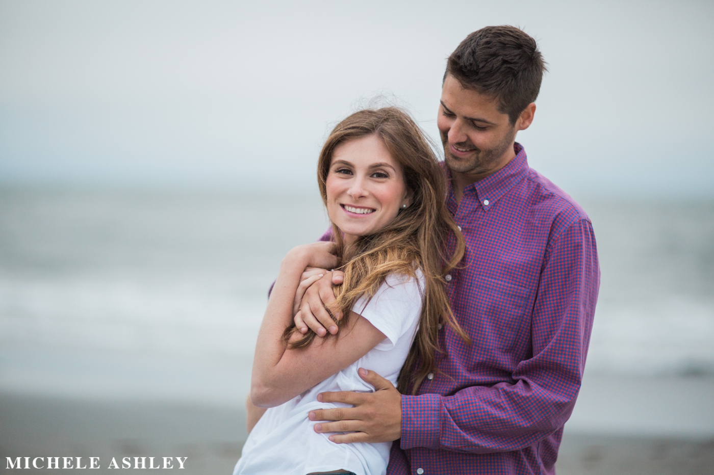 Narragansett Beach Engagement - Michele Ashley Photography 